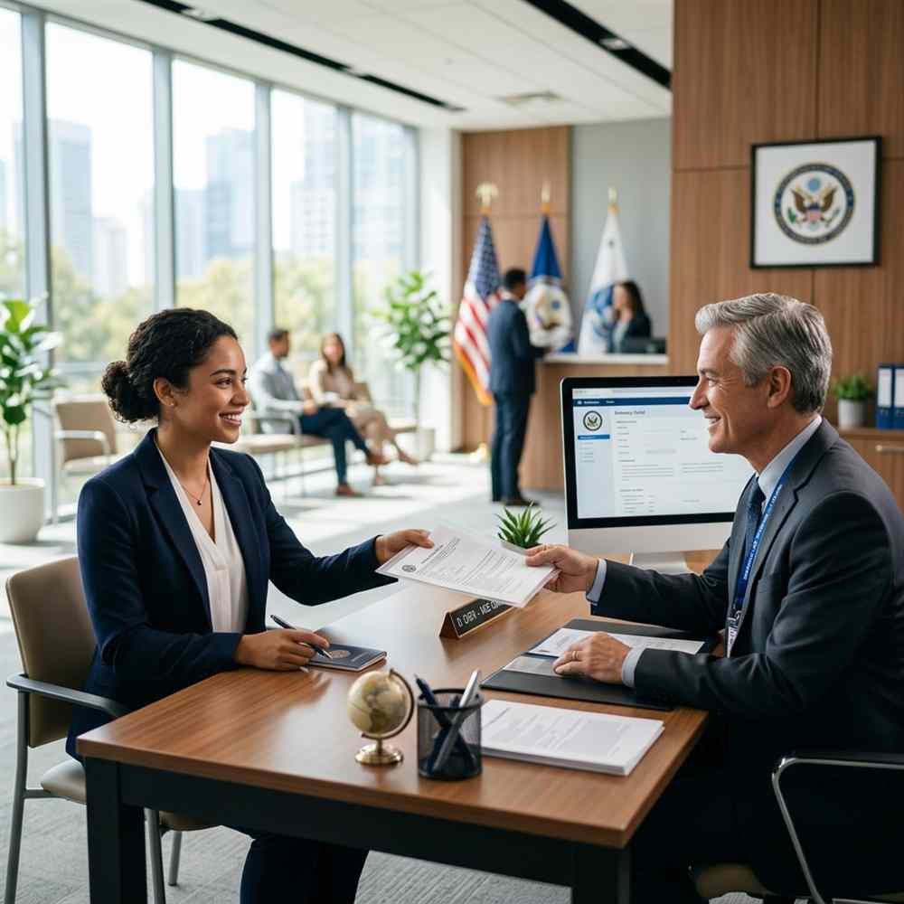 Visa Interview at an Embassy